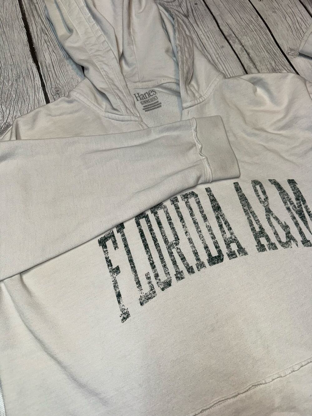 Hanes Florida A&M Rattlers Sweatshirt Cream Size Large FAMU Collegiate